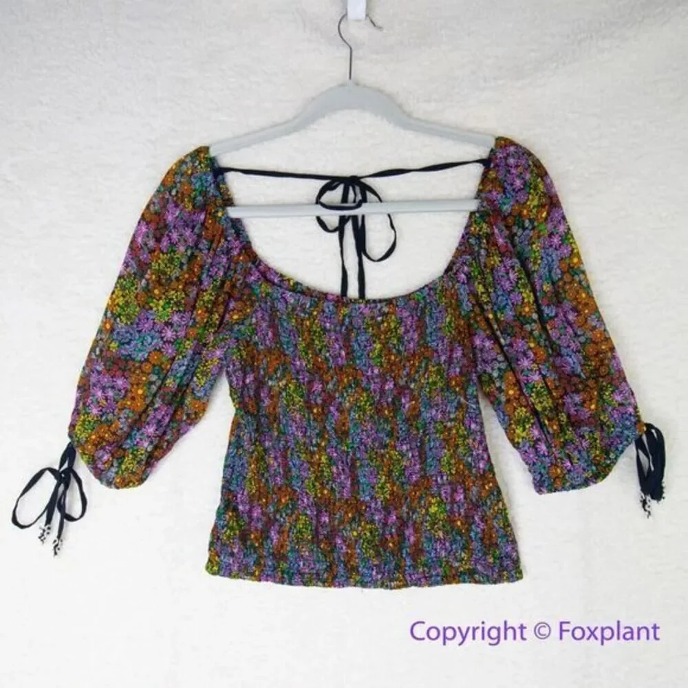 New! Free People Back On Top‎ floral print, size S